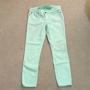 GAP Women's Mint Green Skinny Jeans